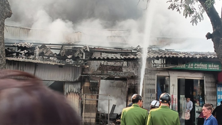 Hiện trường vụ cháy. Ảnh: Thanh Hà