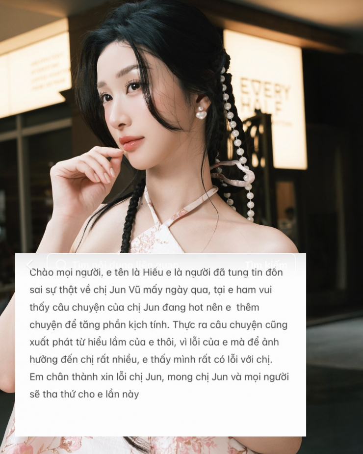 Chủ nhân của bài viết sau đó đã lên tiếng xin lỗi nữ diễn viên.