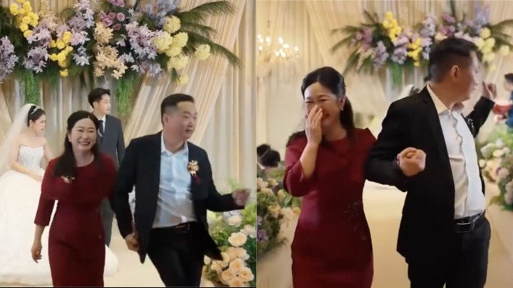 Dân mạng cười bò khi xem clip bố nhảy ăn mừng vì con trai đi lấy vợ - 1