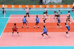 Trực tiếp bóng chuyền nữ Việt Nam - Myanmar: Ánh Thảo kết liễu đối thủ (SEA Games) (Kết thúc)