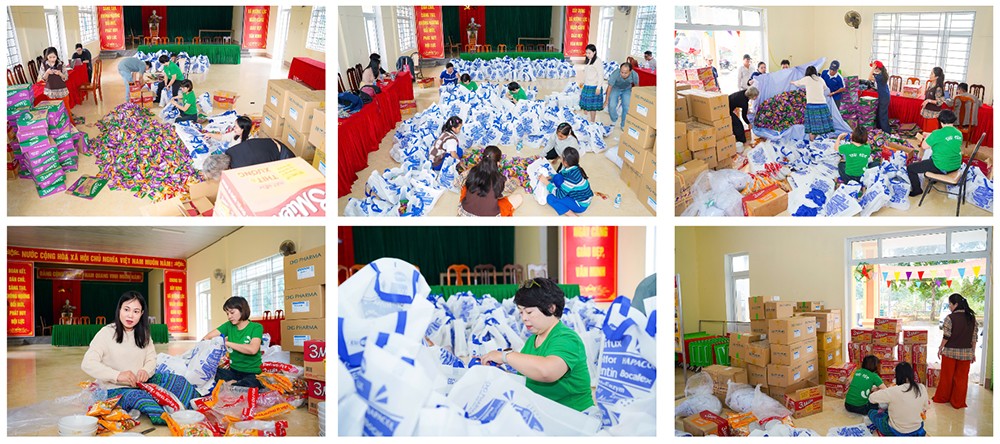 Các phần quà được chuẩn bị trước (Ảnh DNCC)