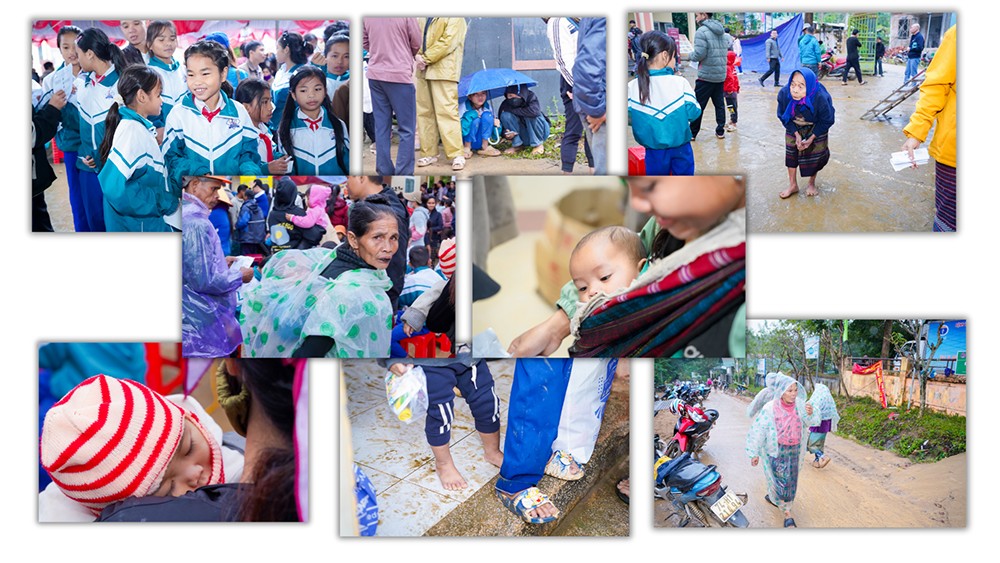 Đông đảo người dân có mặt từ sớm tại UBND xã Tân Lập (Ảnh DNCC)