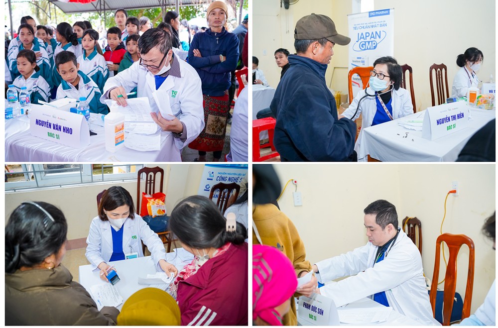 Đội ngũ y bác sĩ tận tình thăm khám (Ảnh DNCC)