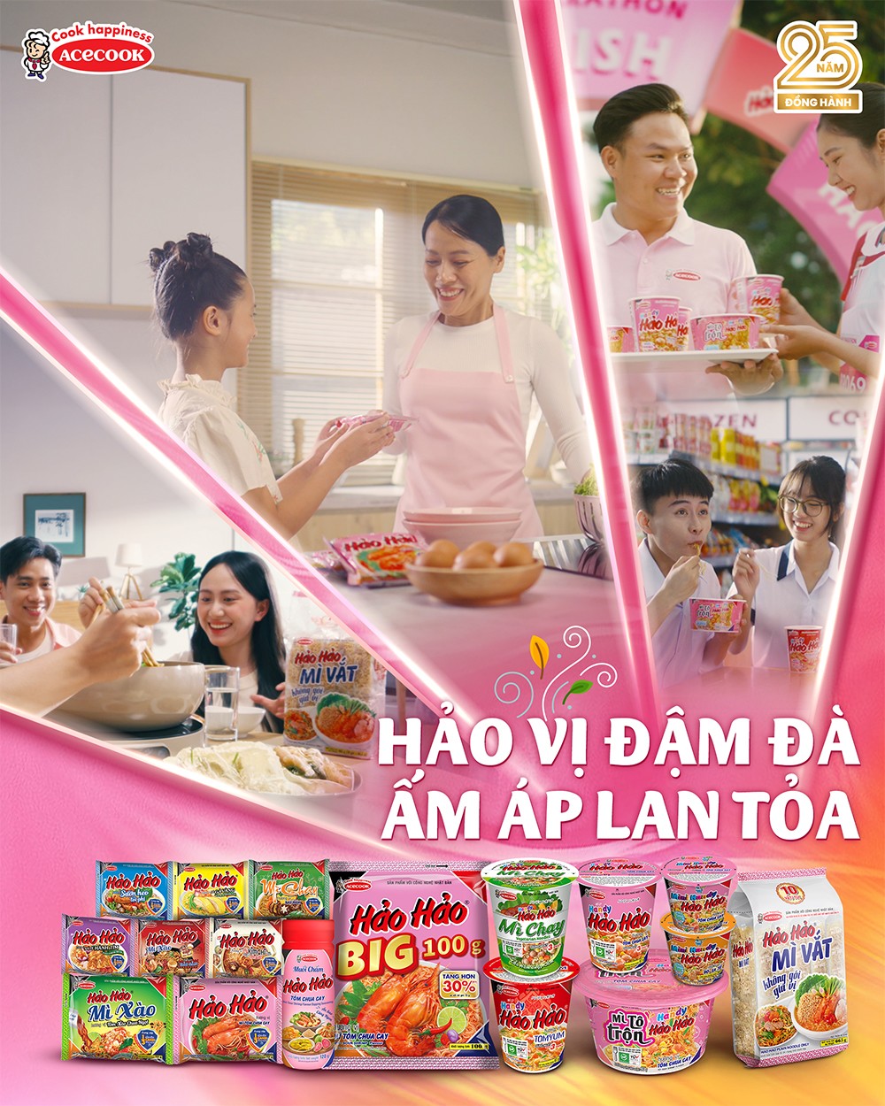 Hảo Hảo mang đến hương vị đậm đà, lựa chọn lí tưởng mỗi khi tiết trời se lạnh.