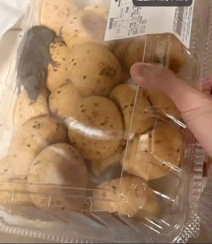 Sợ run người khi mua hộp bánh chứa chuột sống - 2