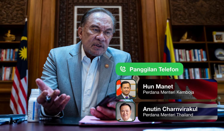 Thủ tướng Malaysia Anwar Ibrahim có cuộc điện đàm với lãnh đạo Thái Lan, Campuchia (ảnh: Khmer Times)