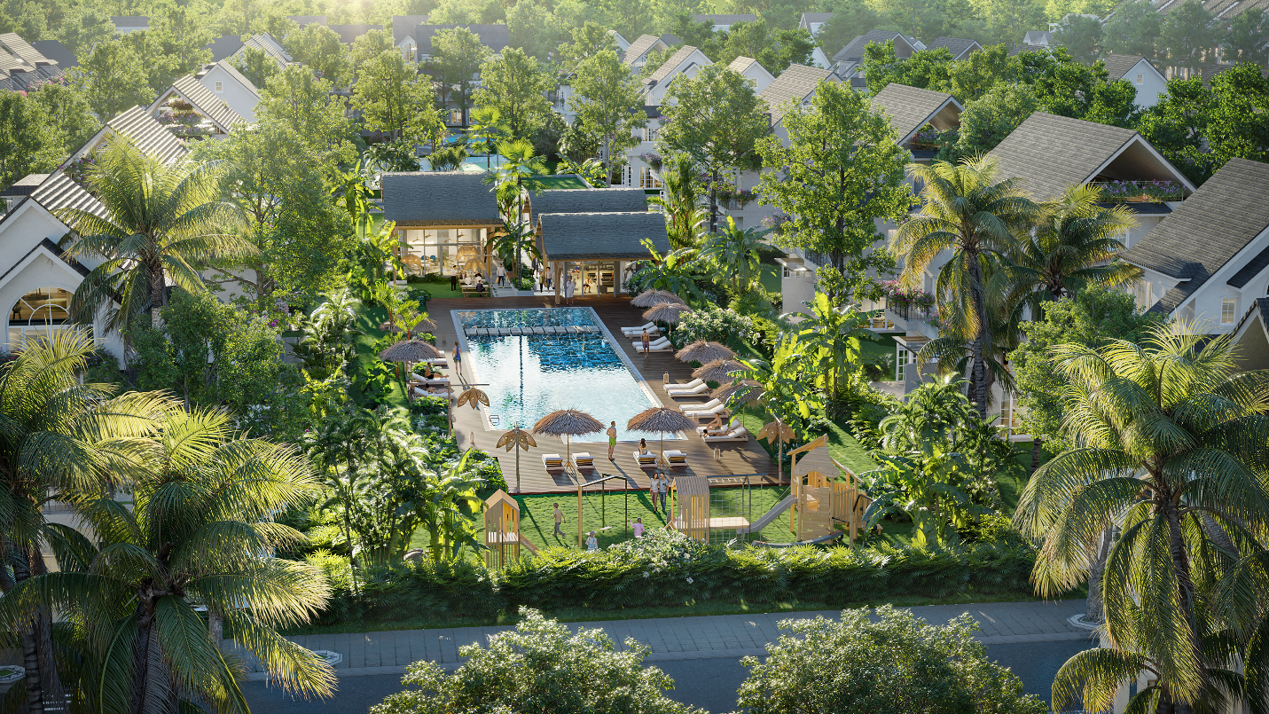 Clubhouse rộng 2.750m² dành riêng cho cư dân biệt thự đảo Central Island
