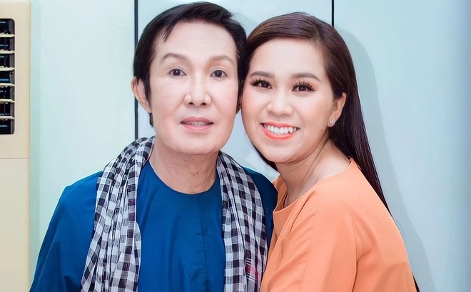 Hồng Phượng và cậu ruột - NSƯT Vũ Linh.