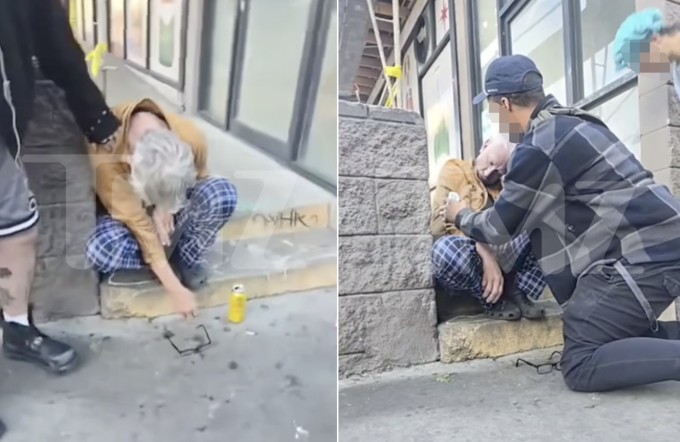 Andy Dick bất ngờ đổ gục, kính văng phía trước sau khi dùng loại thuốc chưa được tiết lộ.