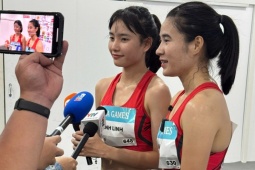 Thể thao - Hotgirl điền kinh Khánh Linh "chạy yểm trợ" đàn chị thâu tóm HCV SEA Games
