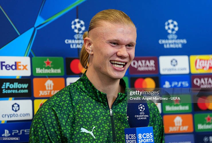 Haaland vui mừng vì Man City chiến thắng