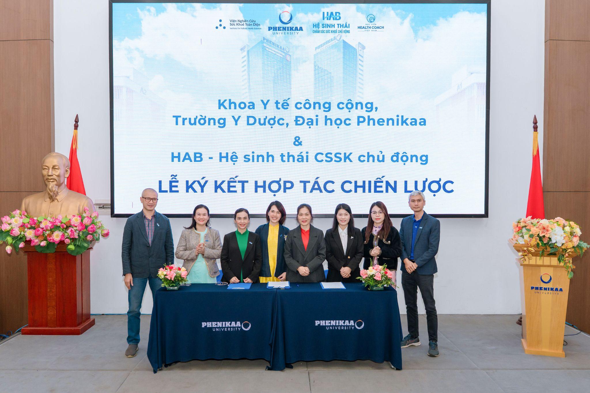 Lễ ký kết hợp tác chiến lược giữa HAB và Đại học Phenikaa đánh dấu bước tiến mới cho các giải pháp chăm sóc sức khoẻ với sự đồng hành của Health Coach
