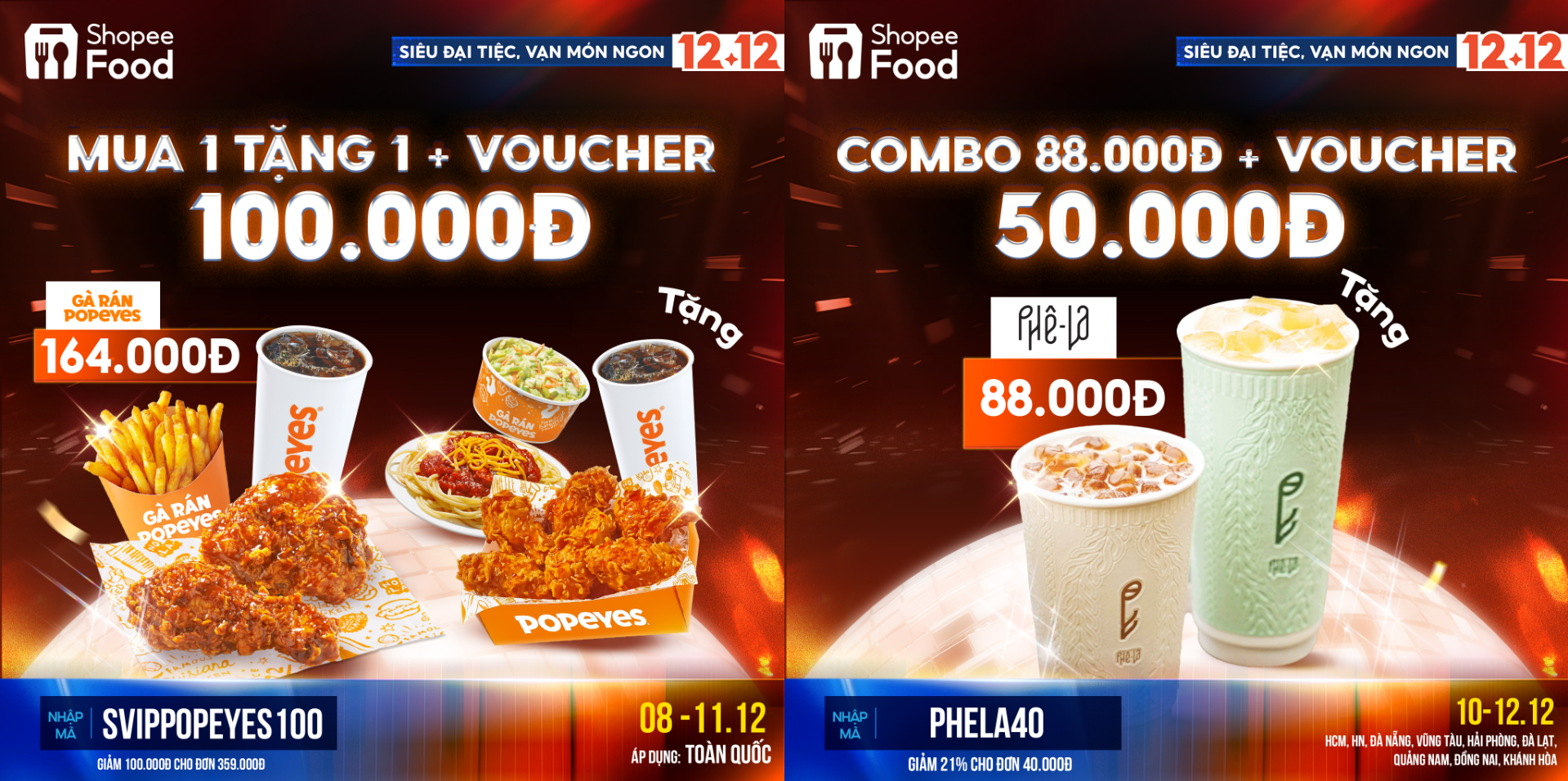 Nhanh tay chớp lấy loạt ưu đãi khủng từ các thương hiệu đình đám nhân dịp sinh nhật ShopeeFood.