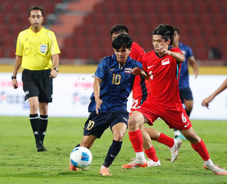 Trực tiếp bóng đá U22 Thái Lan - U22 Singapore: Thong dong cuối trận (Hết giờ) - 1