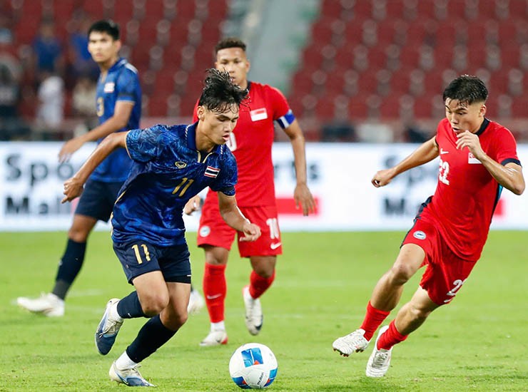 Trực tiếp bóng đá U22 Thái Lan - U22 Singapore: Thong dong cuối trận (Hết giờ) - 5