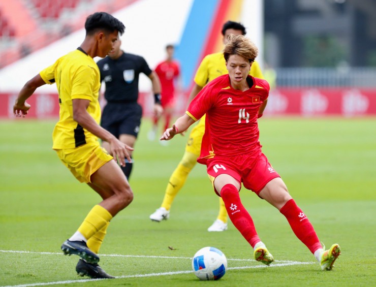 U22 Việt Nam chơi không màu mè nhưng luôn hiệu quả khi cần thiết (ảnh Hữu Phạm)