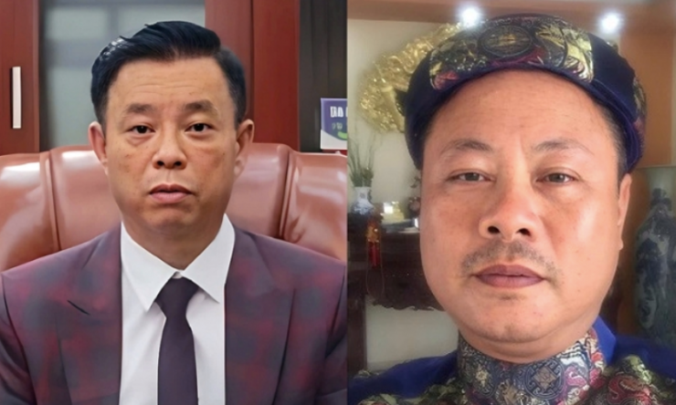 Hai bị cáo Nguyễn Mạnh Quyền và Phạm Văn Cách.