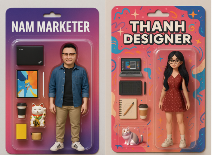 Trào lưu "đóng vỉ" chân dung trên ChatGPT.