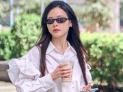 Midu phối sơ mi bình dân với túi hơn trăm triệu đồng