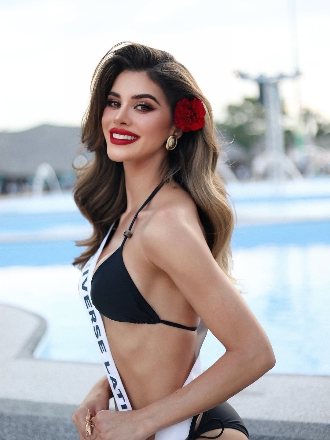 Yamilex Hernández tại cuộc thi Hoa hậu Hoàn vũ 2025.