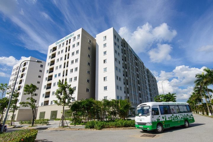 Tổng thể dự án nhà ở xã hội Bamboo Garden.
