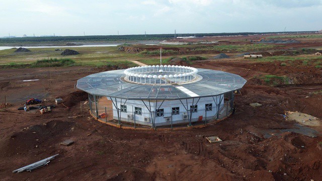 VATM đã hoàn chỉnh việc thi công lắp đặt Đài dẫn đường DVOR/DME Long Thành