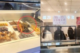 Camera “tóm” được chuột trong tủ đồ ăn, gian hàng bị đình chỉ tức thì