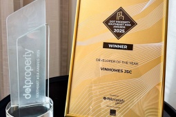 Vinhomes được vinh danh "Nhà phát triển bất động sản của năm" khu vực Đông Nam Á tại Dot Property Southeast Asia Awards 2025