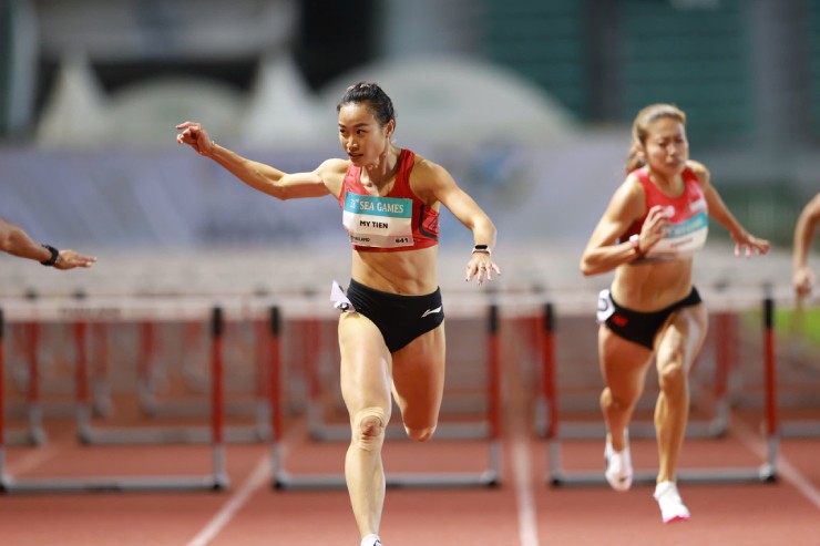 Hotgirl điền kinh Mỹ Tiên "bụng 6 múi", bất ngờ với bản thân dù lỡ tấm HCV - 4