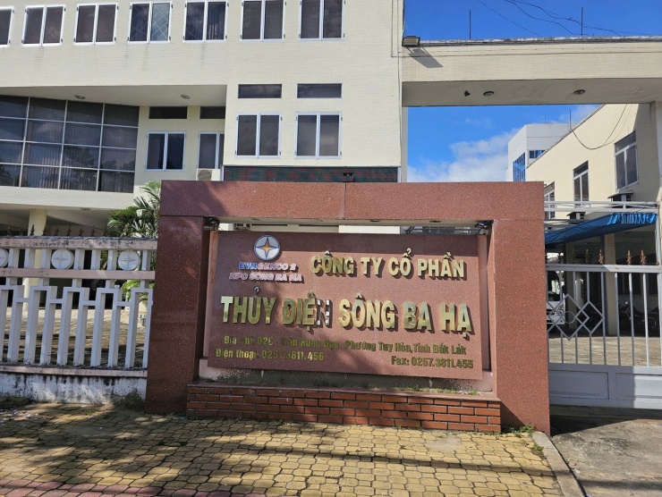 Trụ sở Công ty Cổ phần Thủy điện Sông Ba Hạ.