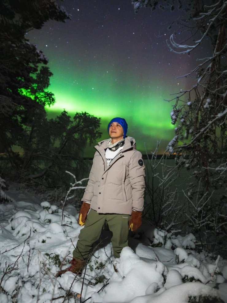 Chủ tịch Trần Hùng Huy săn cực quang, ngâm mình giữa trời -23 độ C - 1