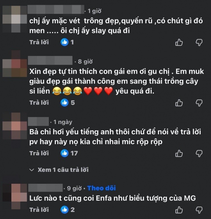 Cư dân mạng dành lời khen cho Engfa.
