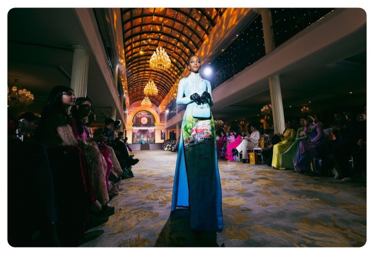 Dàn thí sinh Miss Cosmo 2025 khoe nhan sắc rực rỡ trong tà áo dài Việt Nam - 9