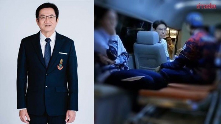 Ông Sermsak Sumanon (trái) đã giải thích về sự cố