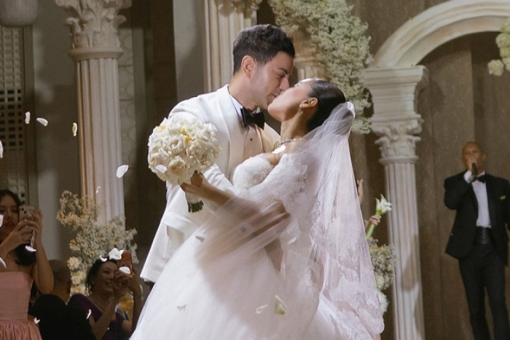 Tiệc cưới cảm hứng thời hoàng kim Hollywood của Tiên Nguyễn