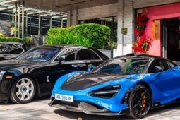 Dàn siêu xe trị giá 150 tỷ trong đám hỏi ái nữ doanh nhân nổi tiếng ngành ô tô