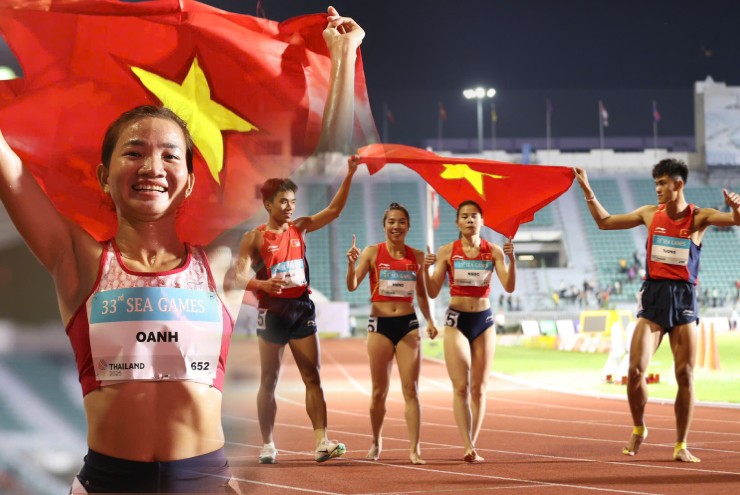 Nguyễn Thị Oanh sau đó là đội chạy tiếp sức hỗn hợp nam nữ 4x400m đem HCV về cho điền kinh Việt Nam
