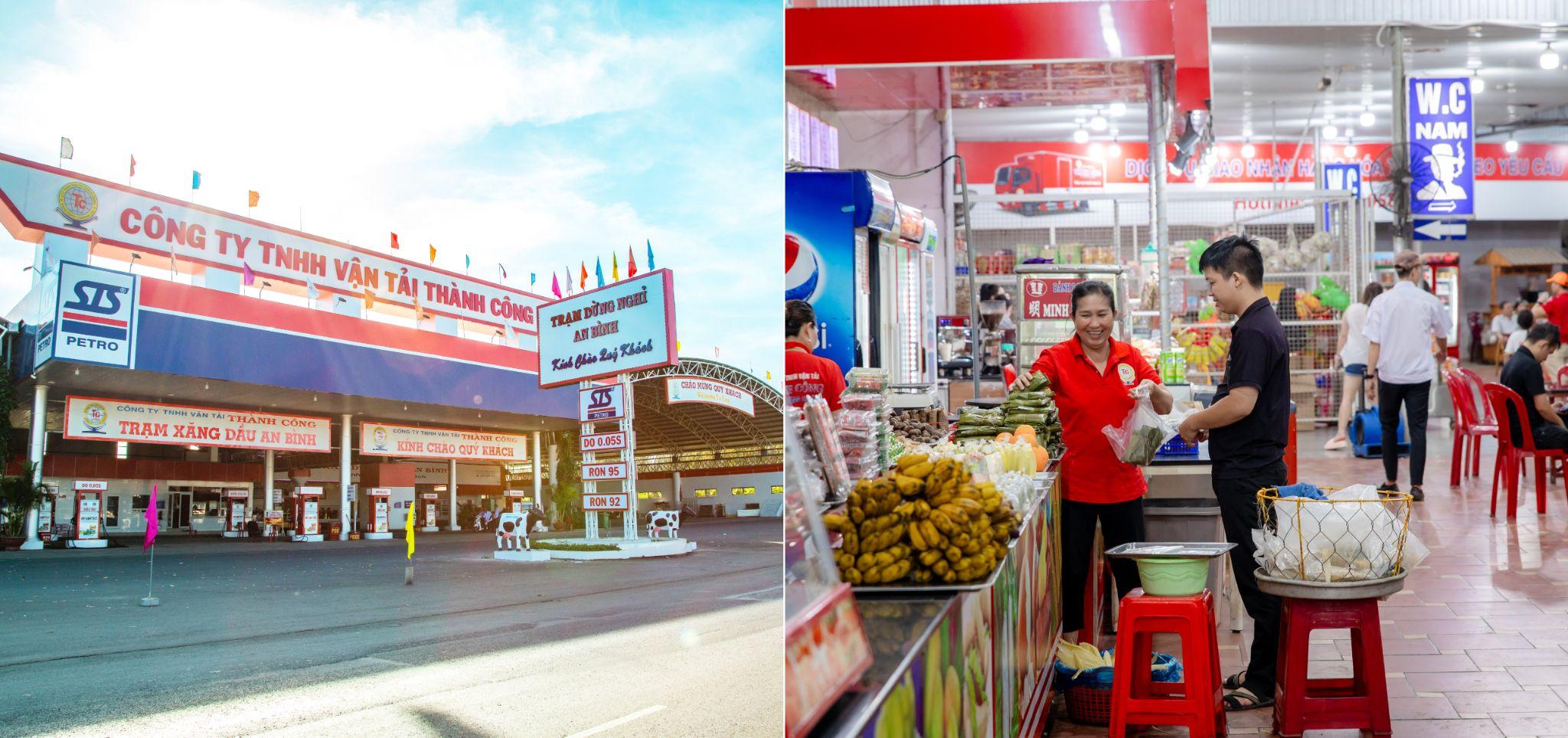Hệ sinh thái đa dạng với các trạm xăng dầu và trạm dừng chân được đầu tư chuyên nghiệp