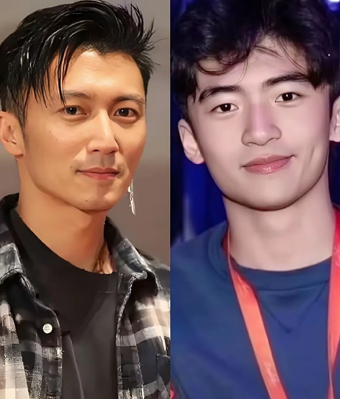 Lucas và bố. Ảnh: Weibo