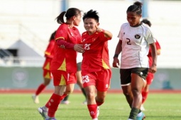 Video bóng đá nữ Việt Nam - Indonesia: Hiệp 2 tưng bừng, đại thắng 5 sao (Bán kết SEA Games)