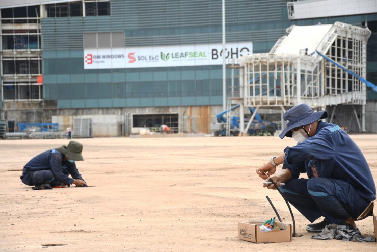 Hình ảnh sân bay Long Thành trước giờ đón chuyến bay đầu tiên - 9