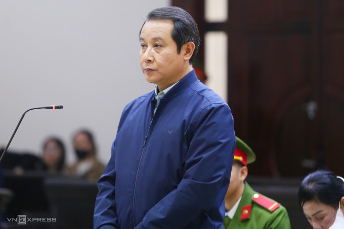 Cựu Phó bí thư thường trực Tỉnh ủy Vĩnh Phúc Phạm Hoàng Anh, sáng 15/12. Ảnh:&nbsp;Phạm Dự