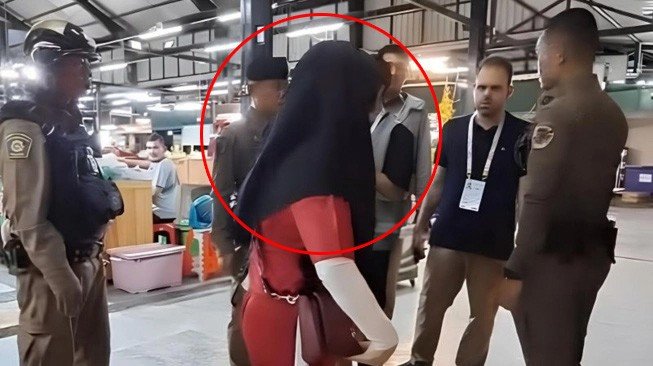 Bà Rosi khi bị cảnh sát chặn lại