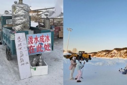 “Hái ra tiền” nhờ biến nước sôi thành tuyết chỉ trong 1 giây