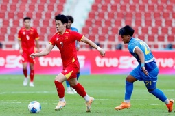 U22 Việt Nam dồn ép U22 Philippines: Văn Thuận ghi bàn phút 89, Đình Bắc góp công