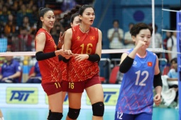 Đỉnh cao "chân dài" bóng chuyền Việt Nam, thắng ngược Thái Lan set 4 chung kết SEA Games