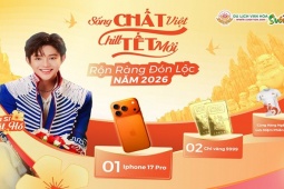 Tết Dương Lịch 2026, Suối Tiên tặng lộc vàng và iPhone 17 Pro cực chất