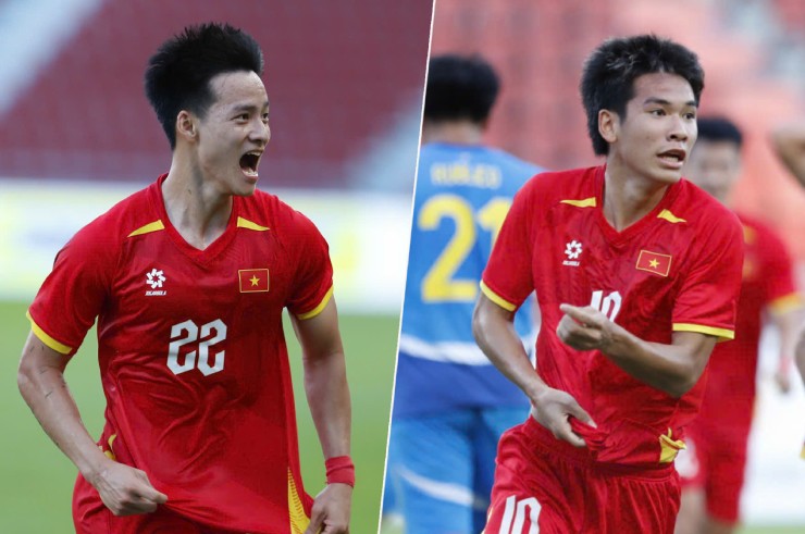 Thanh Nhàn và Văn Thuận, tác giả 2 pha lập công mang tới chiến thắng cho U22 Việt Nam