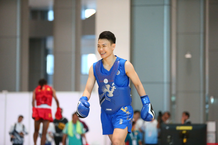 Thu Thủy là nhà vô địch thế giới hạng 56kg, không gặp nhiều khó khăn khi giành HCV SEA Games hạng 60kg nữ