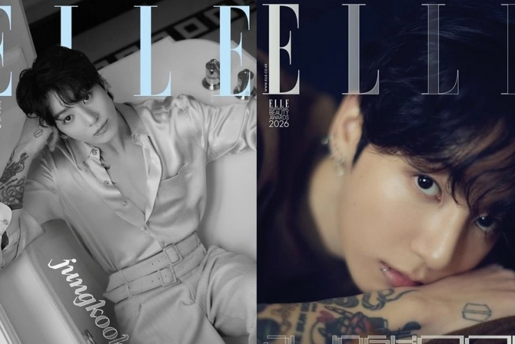 Jung Kook đẹp tựa "chàng thơ", phá kỷ lục bìa tạp chí ELLE Hàn số Tân niên 2026